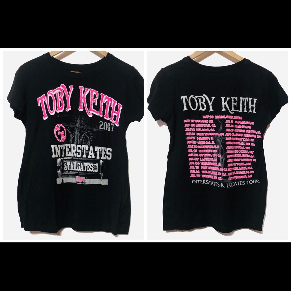 Toby Keith Concert Tee 2017 interstates &tailgates
